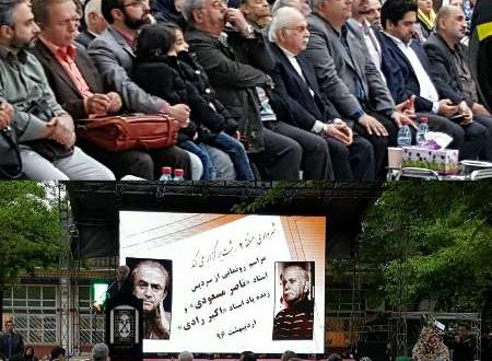 رونمایی از سردیس اکبر رادی و ناصر مسعودی در رشت