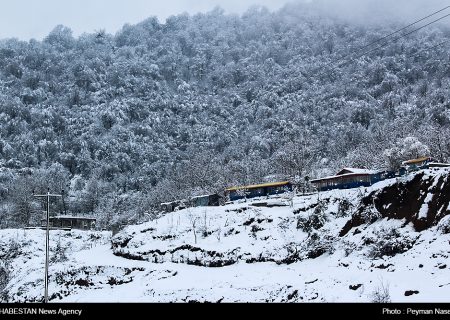 گزارش تصویری/ بارش برف در آستارا