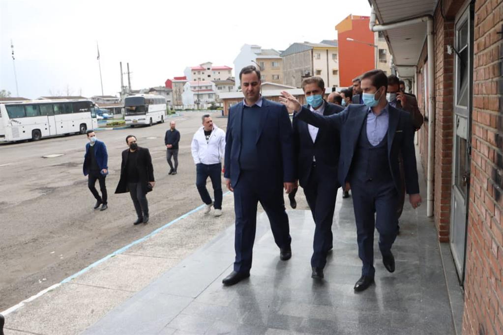 بازدید مدیریت شهری از پایانه‌های مسافربری رشت