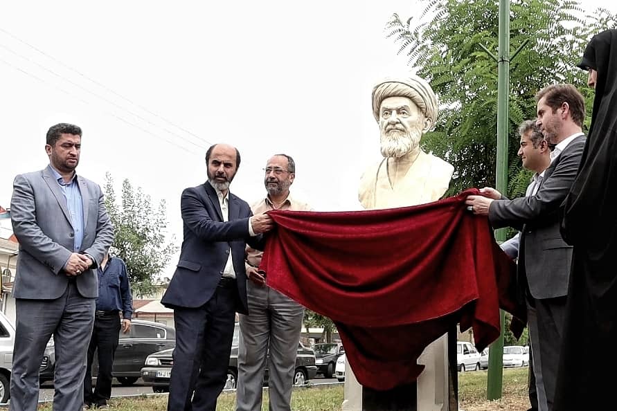 رونمایی از سردیس آیت‌‌الله رودباری در رشت