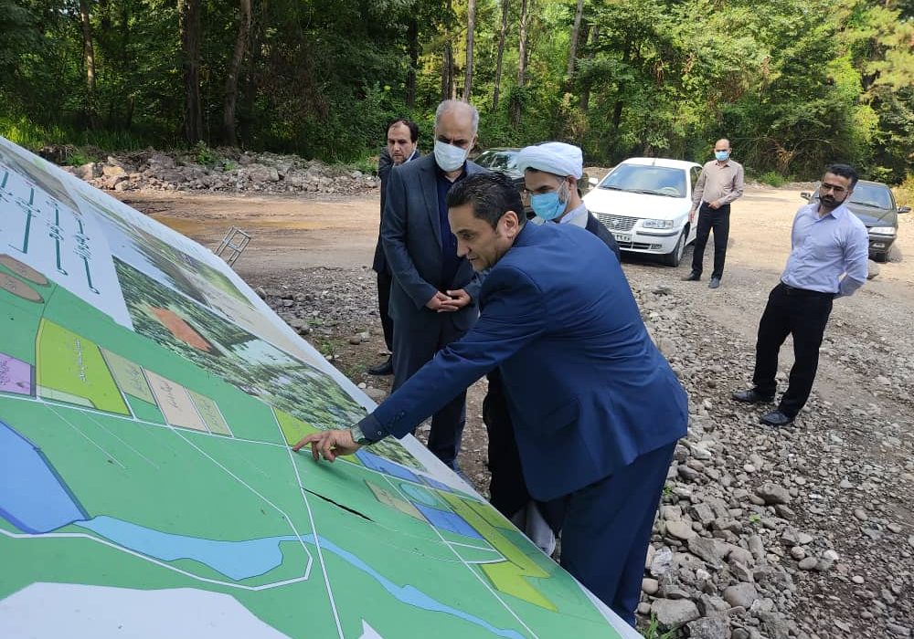 بررسی روند پیشرفت احداث پارک ۵۰۰ هکتاری لاکان و مرکز بهزیستی جاده تهران