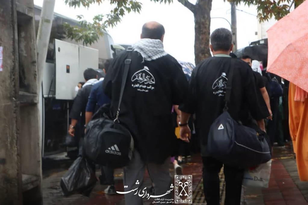 اعزام کاروان خدام العتره شهرداری رشت به کربلای معلی به مناسبت اربعین حسینی