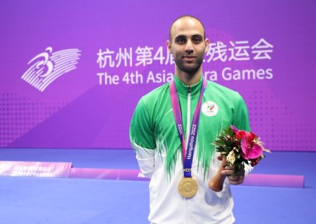 قهرمان گیلانی بازی‌های پاراآسیایی هانگژو مدال خود را به کودکان فلسطینی تقدیم کرد