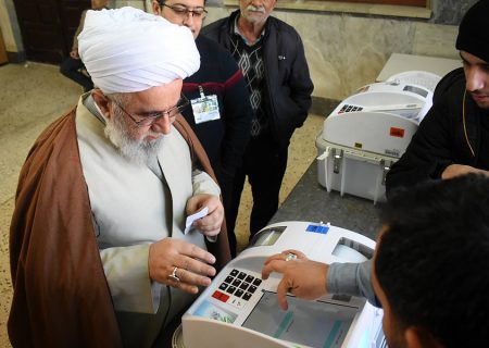 آیت‌الله رضا رمضانی در انتخابات شرکت کرد