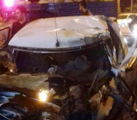 تصادف خودروی ال ۹۰ با تانکر آب در آستارا یک کشته برجا گذاشت