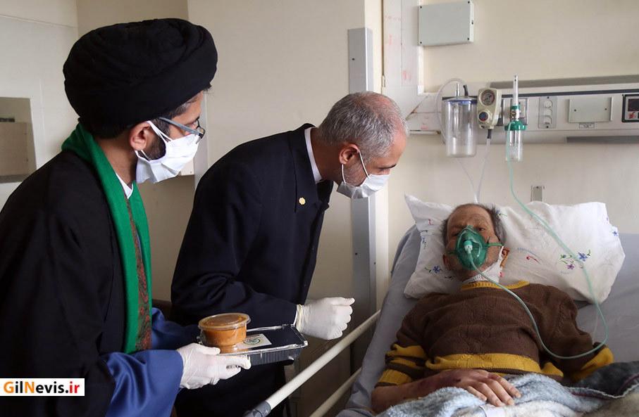 توزیع ۳۵۰۰ غذای متبرک امام رضا(ع) بین بیماران مبتلا به کرونا در گیلان