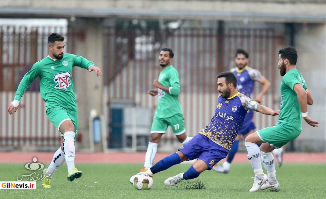 دو برد و یک شکست کارنامه تیم‎های گیلانی لیگ یک