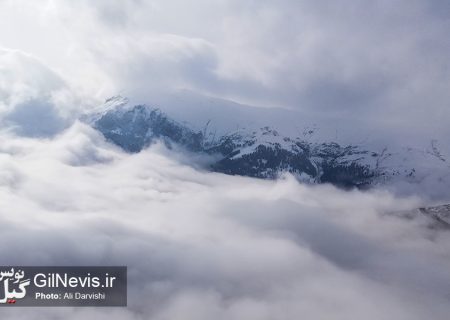 گزارش تصویری/ چهره سفید طبیعت گیلان در زمستان سرد