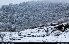 گزارش تصویری/ بارش برف در آستارا