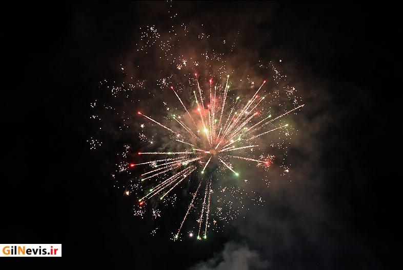 آسمان گیلان نورافشانی می‌شود