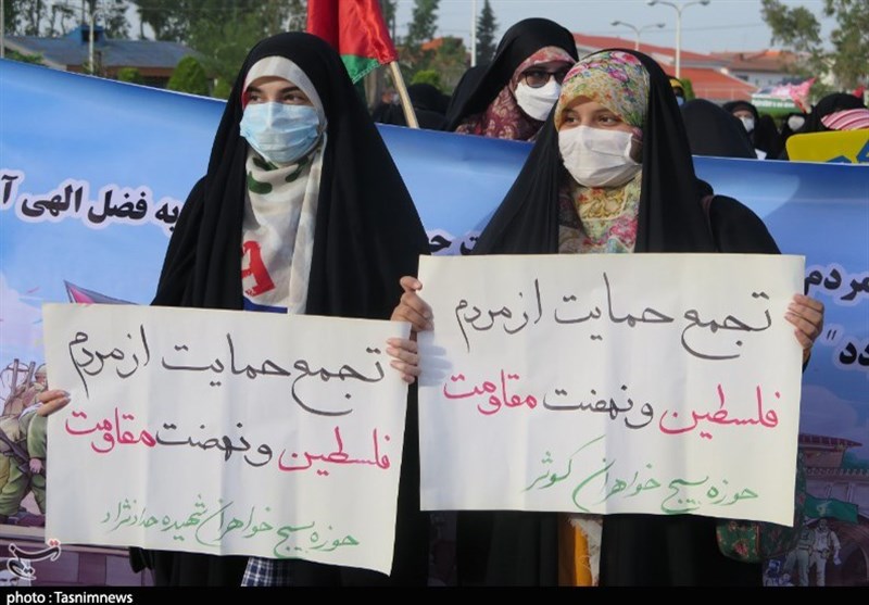 اجتماع خودجوش گیلانی‌ها در حمایت از مردم فلسطین برگزار شد