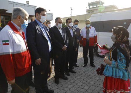 رییس جمعیت هلال احمر کشور به منظور افتتاح چند پروژه وارد گیلان شد