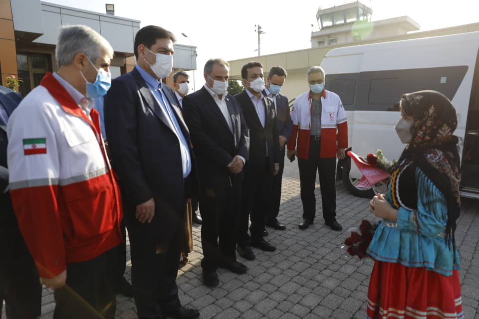 رییس جمعیت هلال احمر کشور به منظور افتتاح چند پروژه وارد گیلان شد