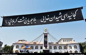 گزارش تصویری/ اجتماع عاشورائیان در میدان شهدای ذهاب رشت