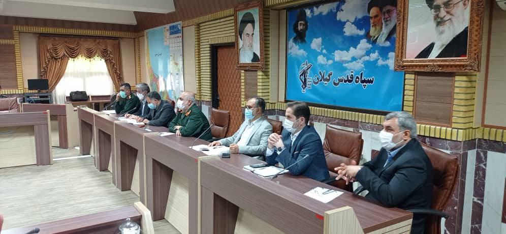 جلسه مشترک سپاه قدس گیلان با شورای شهر و شهرداری رشت در راستای رفع مشکلات محلات حاشیه‌ای