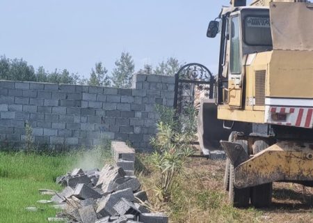 رفع تصرف قطعه زمینی از اراضی استملاکی به ارزش ۱۳۰ میلیارد ریال توسط آب گیلان