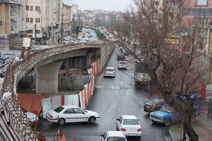 پیشرفت ۵۵ درصدی تقاطع غیرهمسطح آیتالله رودباری