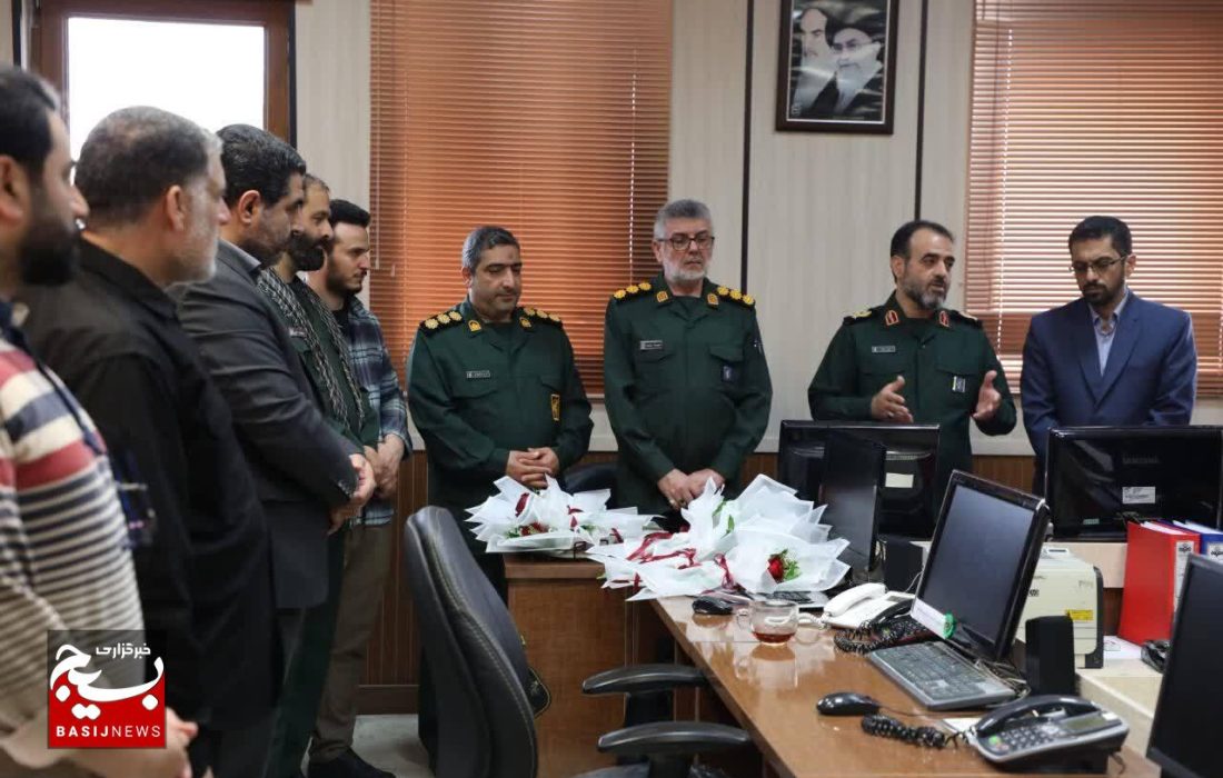 بازدید فرمانده سپاه قدس گیلان از خبرگزاری صدا و سیما گیلان
