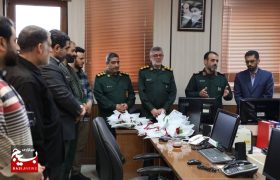 بازدید فرمانده سپاه قدس گیلان از خبرگزاری صدا و سیما گیلان