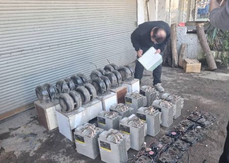 امحای ۱۵۳۷ دستگاه ماینر غیرمجاز در گیلان