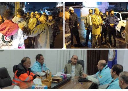 بازدید استاندار گیلان از مناطق دچار آب‌گرفتگی در بندر انزلی