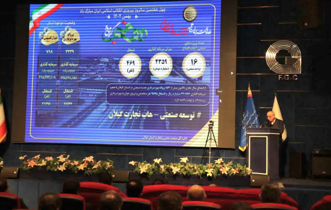 ۱۶ طرح صنعتی گیلان با سرمایهگذاری ۴۳۵۹ میلیارد تومان افتتاح شد